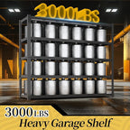 47.8" W Heavy Duty Garage Shelving 3000LBS Storage Shelves, Adjustable 5-Tier - Image 3