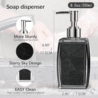 Purple Soap Dispenser with Refillable Plastic Pump - Image 7