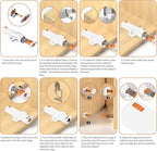 Jiayi Push to Open Door Catches Heavy Duty 2 Pack Push Opener Door Latch - Image 7