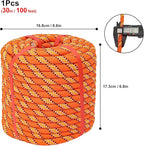 1/2 Inch 100 FT Tree Felling Rope, Professional Static Rope, Bull Pulling - Image 2