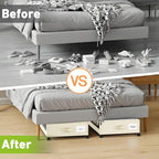 Under Bed Storage with Wheels, Under the Bed Storage Containers with Clear Lids - Image 7