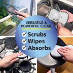 Fresh Scrub-N-Wipe Pad by Tuff-Scrub, Antimicrobial & Charcoal Foam - Image 6