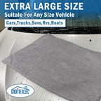 HOMEXCEL Professional Large Microfiber Car Drying Towels 4 Pack, Lint Free - Image 5