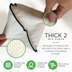 Whiffkitch Dishcloths Dishrags for Kitchen and Household Cleaning 9x9 6-Pack - Image 5