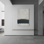 NANKAI Hand-painted Minimalism Black and Gray Art Oil painting Canvas Abstract - Image 6