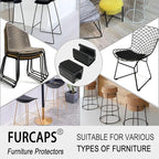 Rectangle U Shaped Chair Leg Tips Cap - Image 5