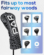 Big Teeth Golf Club Covers Full Set Driver Headcover Fairway Wood Hybrid Golf - Image 6