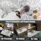 Floral Drawer and Shelf Liner for Kitchen 16IN x 20FT, Non-Adhesive and Strong - Image 7