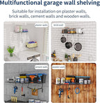 2 Pack Garage Wall Shelf, Wall Mounted Storage Shelves, Heavy Duty Metal Shelves - Image 7
