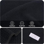 KinHwa Microfiber 6 Pack Dish Cloths Thick Waffle Weave Kitchen Dish Drying - Image 4