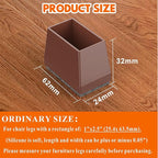 Rectangle Chair Leg Protectors for Hardwood Floors - Image 2
