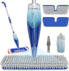 Papclean Spray Mops for Floor Cleaning: Double Sided Dust Mop for Hardwood Wood by Papclean