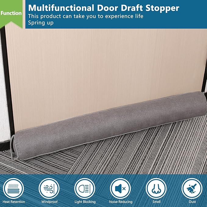 Triangular Under Door Draft Stopper 40 inch Heavy Duty Door Draft Blocker - Image 9
