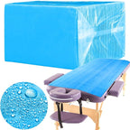 Breling 100 Pcs 31.5 x 71 Inch Disposable Bed Sheets Oil-proof PE Film Massage by Breling