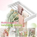 Wall Mounted Clothes Drying Rack 32 inches, Foldbale Laundry Drying Rack Wall - Image 4