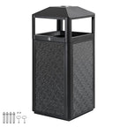 Square Waste Container with Dome Lid | Commercial Outdoor Garbage and Trash - Image 8