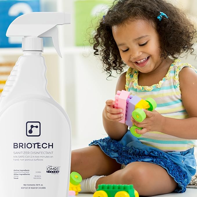 BRIOTECH Sanitizer Disinfectant Hypochlorous Spray, Kills 99.99% of Viruses & - Image 7