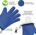 KITCHEN PERFECTION Silicone Smoker Oven Gloves -Extreme Heat Resistant BBQ - Image 4