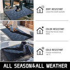 Yimobra Large Door Mat 47x32, All-Weather Waterproof Non-Slip Welcome Matt - Image 5