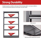 72" H Garage Shelving, Metal Storage Shelves, Adjustable 5 Tier Storage Rack - Image 4