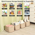 Small Storage Baskets for Organizing, Woven Storage Baskets for Shelves - Image 5