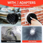 Dryer Vent Cleaner Kit, Upgrade Noiseless Dryer Lint Vacuum Attachment - Image 3