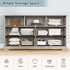 7 Drawer Dresser for Bedroom, Rustic Farmhouse Dresser - Image 4