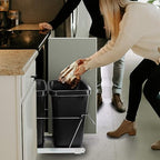 SUPER DEAL Double 35-Quart Pull Out Trash Can Under Cabinets Under Sink Garbage - Image 6