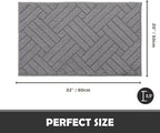Door Mat Indoor, Non-Slip Rubber Backing Entry Rug & Door Mats, Low-Profile - Image 2