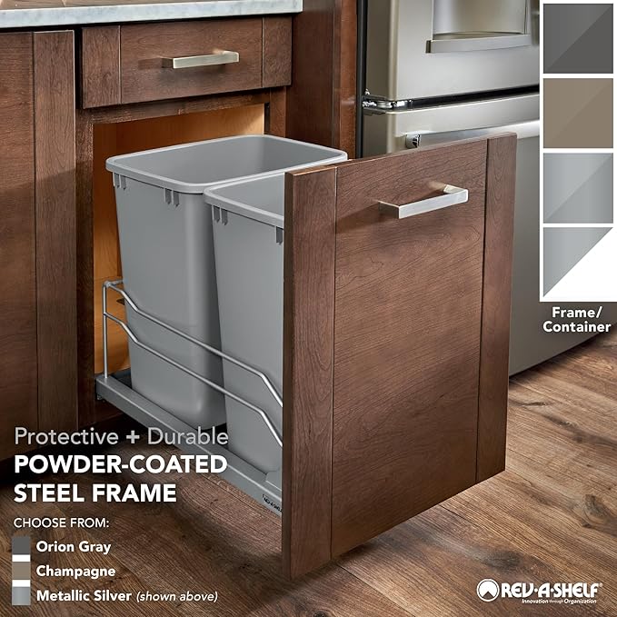 Rev-A-Shelf Double Pullout Trash Cans - Image 9