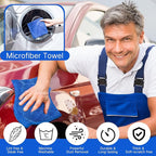 200 Pieces Microfiber Cleaning Cloths Bulk Absorbent Microfiber Towels Reusable - Image 3