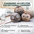 No More Dryer Sheets! Reusable Wool Dryer Balls XL 6-Pack - Image 2