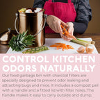 EPICA Countertop Compost Bin Kitchen | 1.3 Gallon | Odorless Composting Bin - Image 3