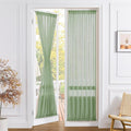 Tollpiz Sheer Door Curtain Closet Linen Textured Curtain Sheers Doorway Light by Tollpiz