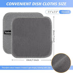 KinHwa Kitchen Washcloths for Dishes Absorbent Microfiber Dish Cloths Quick Dry - Image 9