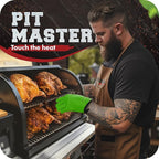 KITCHEN PERFECTION XL Silicone Smoker Oven Gloves-Extreme Heat Resistant BBQ - Image 3