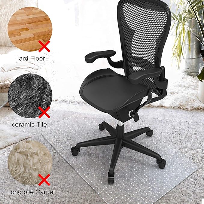 Azadx Chair Mat for Carpet 48"x 36" - Image 5