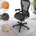 Azadx Chair Mat for Carpet 60"x 48" Large Chair Mat for Carpeted Floors - Image 3