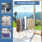 GCCSJ 4-Legged 2 Tier Folding Portable Octopus Style Clothes Drying Rack - Image 2