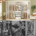 Aheaplus Closet System, 4-9Ft Closet Organizer - Image 6