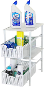 Simple Houseware Stackable Under Sink Cabinet Sliding Basket Organizer Drawer - Image 6