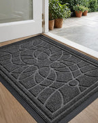 DEXI Front Door Mat Outside Entrance, Heavy Duty Non Slip Low Profile Doormat by DEXI