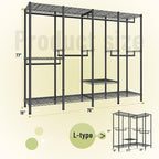 Raybee Heavy Duty Clothes Rack for Hanging Clothes, Clothing Rack - Image 7