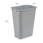 Amazon Basics Rectangular Commercial Office Wastebasket, 10 gallons - Image 6