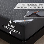 BEDLORE King Mattress Protector, Waterproof Noiseless Mattress Cover - Image 5