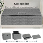Large 17" 36 Quart Collapsible Stackable Storage Bins - Image 4