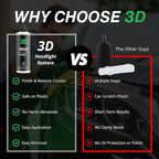 3D GLW Series Headlight Restore – 2-Step Kit Removes Oxidation, Scratches & - Image 3