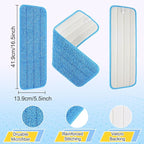 8 Pack 16.5 inch Reusable Mop Pads Microfiber Spray Mop Replacement Heads - Image 3
