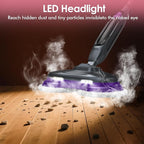 Scrub & Steam Mop with Rotating Mop Pads, LED Headlights, 6 Scrub Pads - Image 5