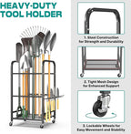 EVERHANGER Garden Tool Organizer and Storage, Yard Tool Stand Garage Tool - Image 4